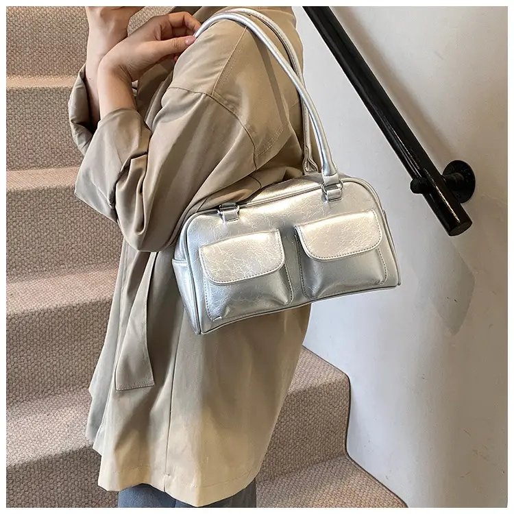 Women's 2024 Autumn Shoulder Bag Brown Korean Style — feature 26