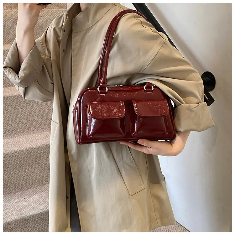 Women's 2024 Autumn Shoulder Bag Brown Korean Style — feature 36