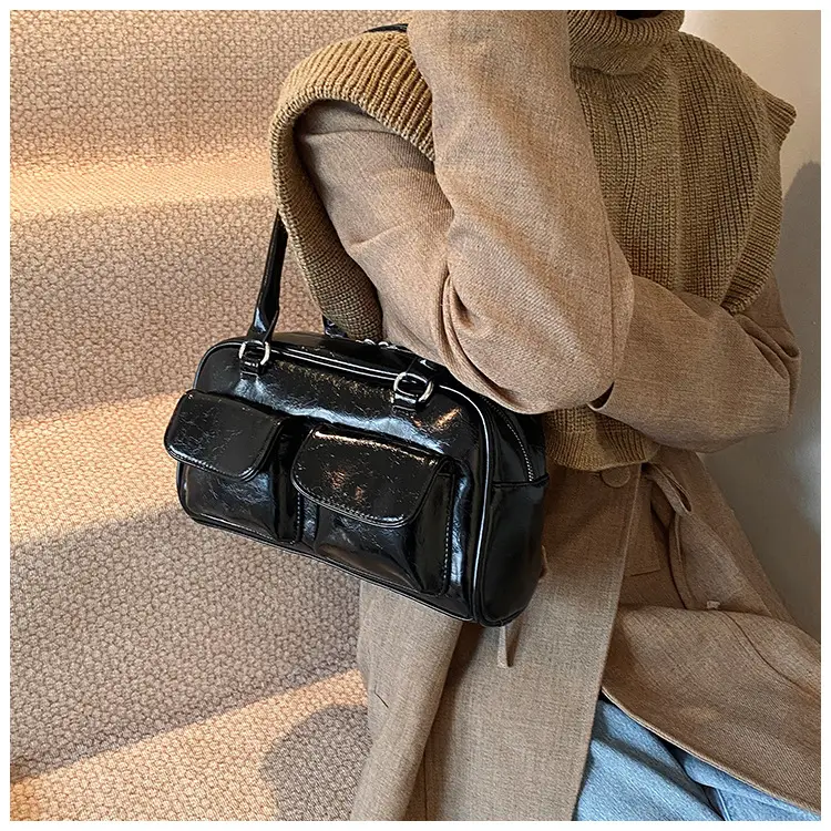 Women's 2024 Autumn Shoulder Bag Brown Korean Style — feature 43