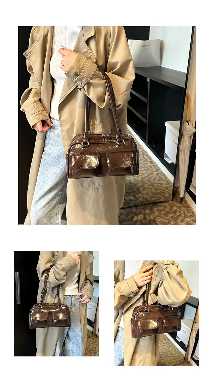 Women's 2024 Autumn Shoulder Bag Brown Korean Style — feature 5