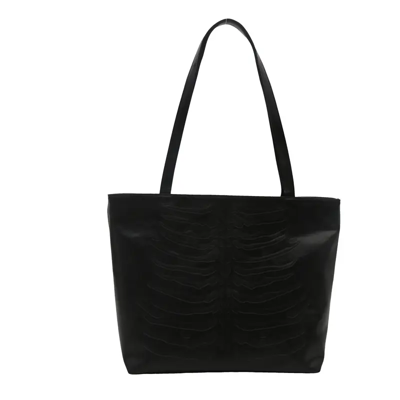 Women's Retro Croc Pattern Tote Bag Tan 2024 - Image 10