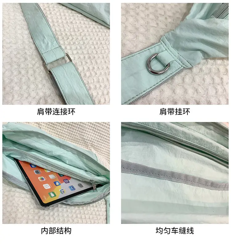 Cycling Shoulder Bag Men Light Blue Large Capacity — feature 37