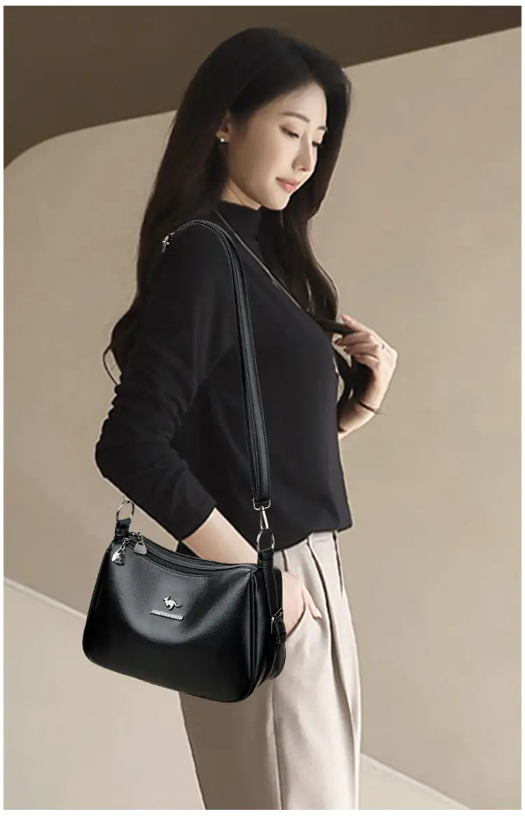 Black Kangaroo Shoulder Tote Bag Women 2024 — feature 17