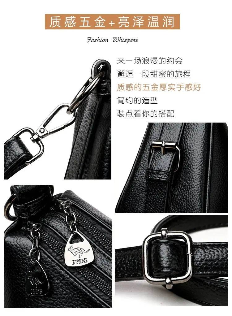 Black Kangaroo Shoulder Tote Bag Women 2024 — feature 6