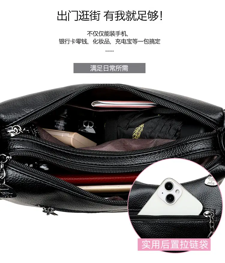 Black Kangaroo Shoulder Tote Bag Women 2024 — feature 9