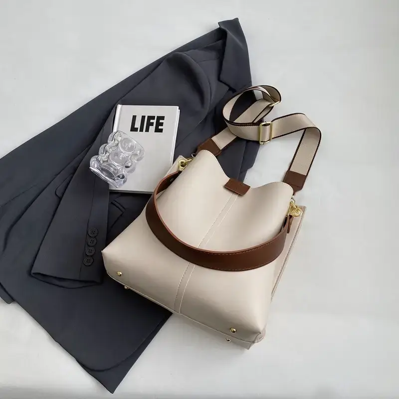 Black Bucket Bag Women 2023 New Fashion - Image 7