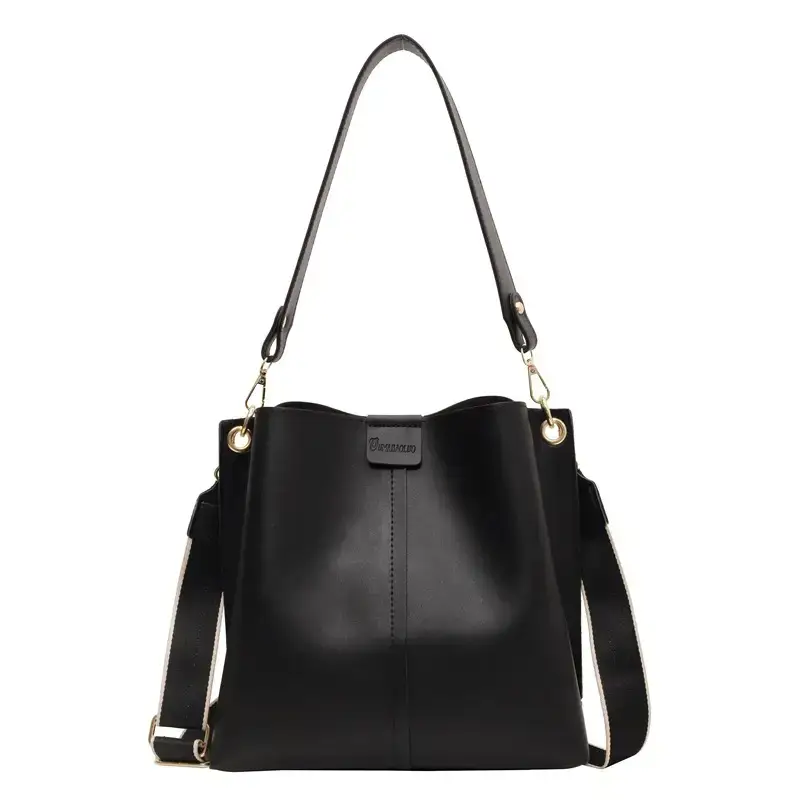 Black Bucket Bag Women 2023 New Fashion - Image 9