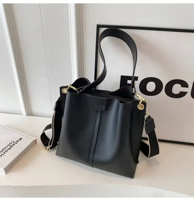 Black Bucket Bag Women 2023 New Fashion — feature 35