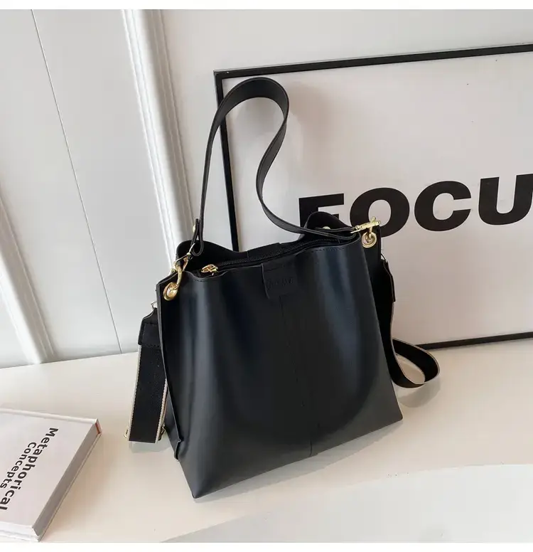 Black Bucket Bag Women 2023 New Fashion — feature 36