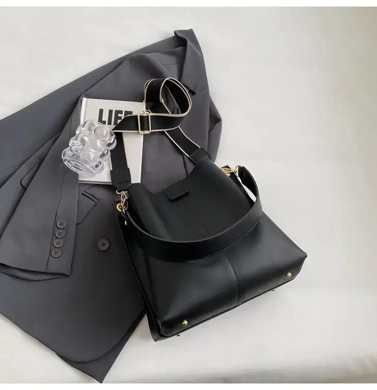 Black Bucket Bag Women 2023 New Fashion — feature 41