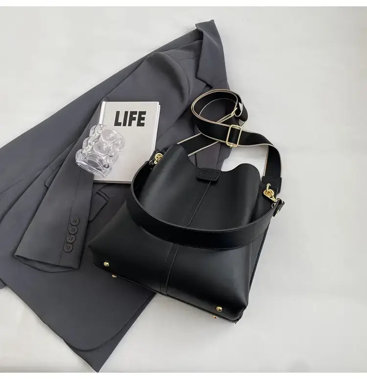 Black Bucket Bag Women 2023 New Fashion — feature 42