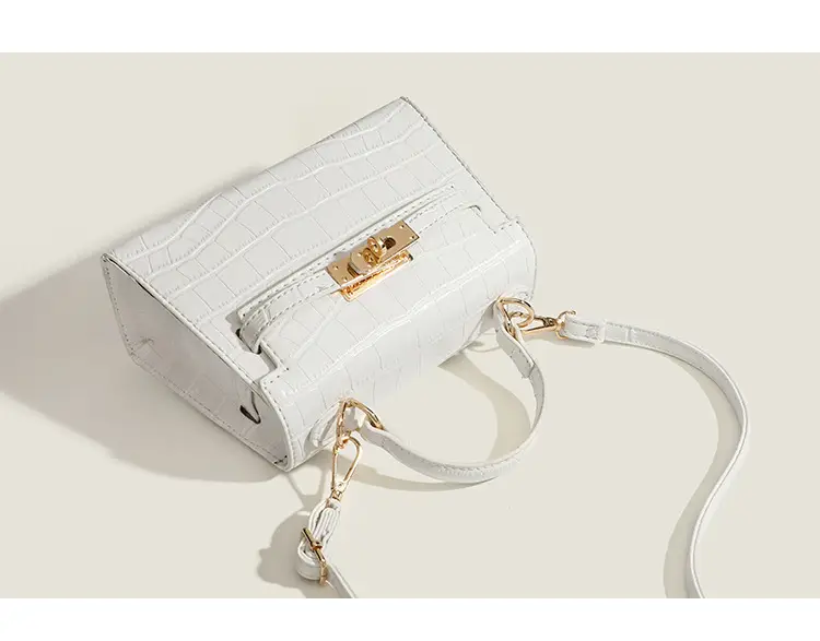 Black Croc Leather Shoulder Bag for Women 2026 — feature 10