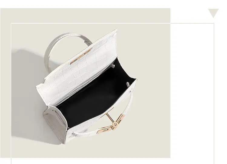 Black Croc Leather Shoulder Bag for Women 2026 — feature 12