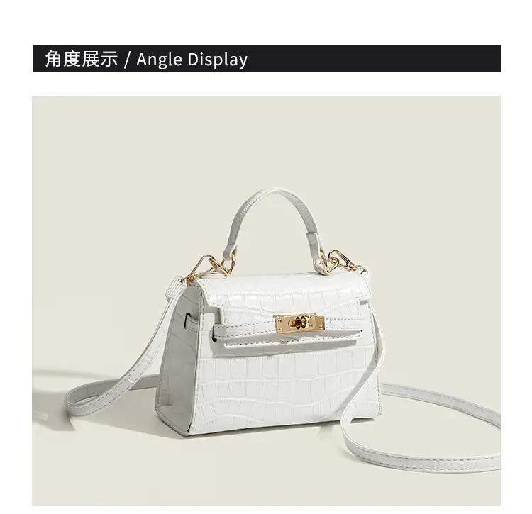 Black Croc Leather Shoulder Bag for Women 2026 — feature 19