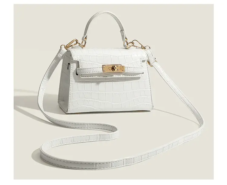 Black Croc Leather Shoulder Bag for Women 2026 — feature 20