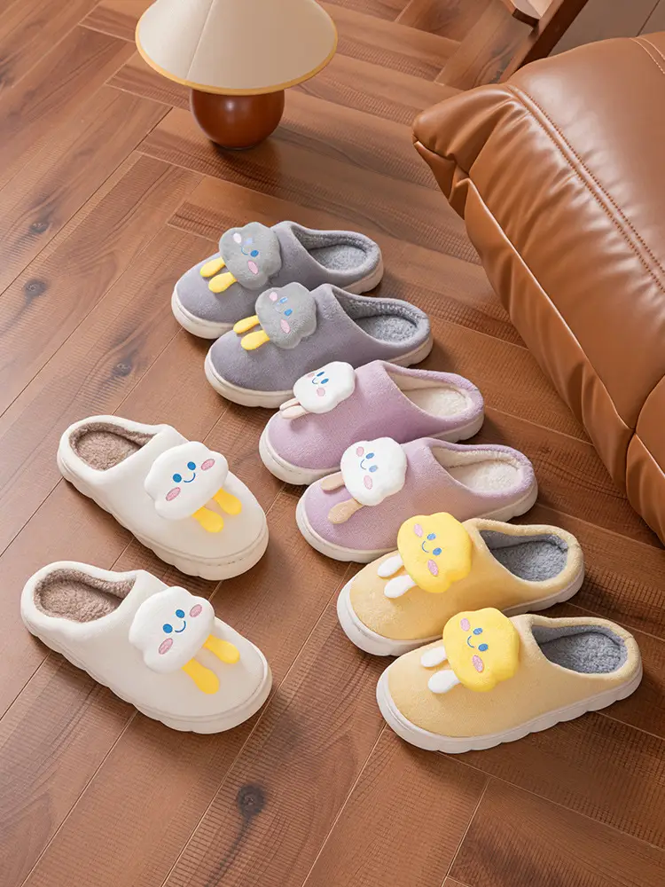 Cotton Slippers for Women in Autumn and Winter Home Non-Slip and Warm 2024 New Cute Plush Bow Bag with Cotton Slippers for Women — feature 3