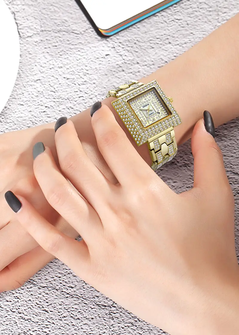 Luxury Gold Diamond Watch for Women — feature 1