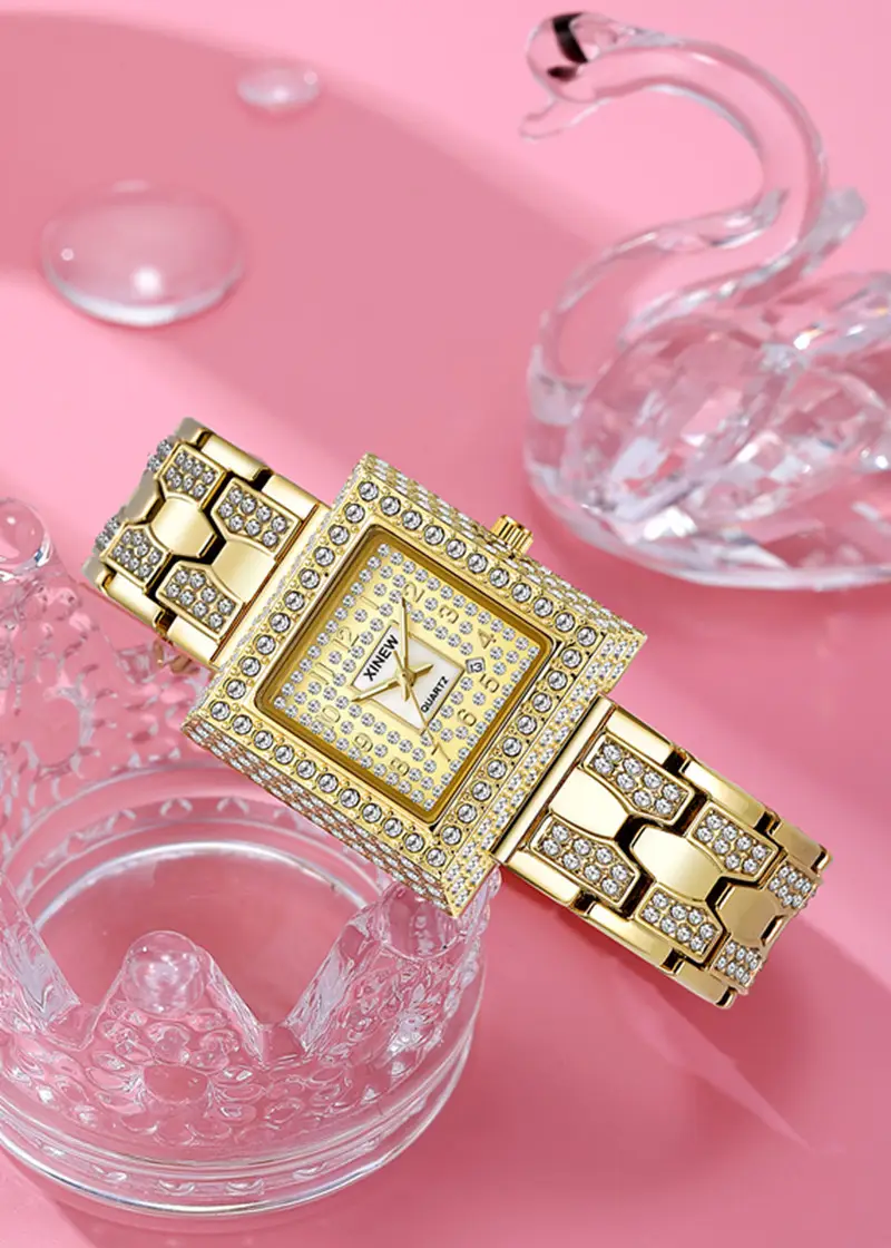 Luxury Gold Diamond Watch for Women — feature 2