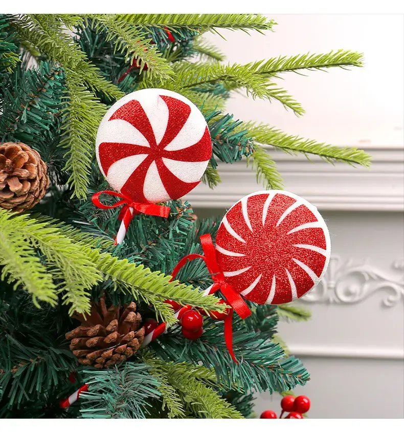 New Color Christmas Lollipop Decor Red Big Stick Candy — feature 7
