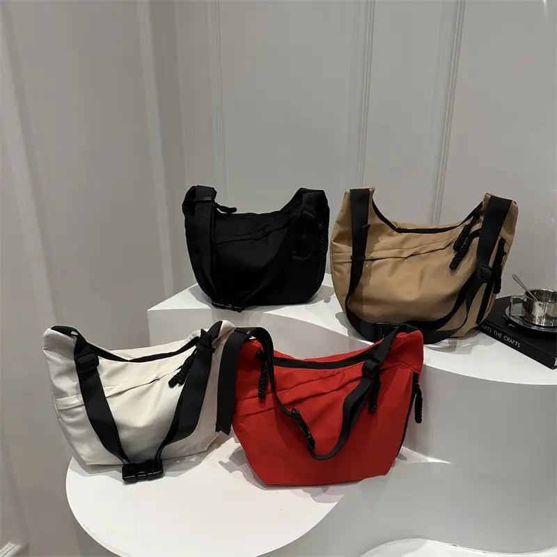 2024 Casual Crossbody Bag Black Nylon Large Capacity - Image 8