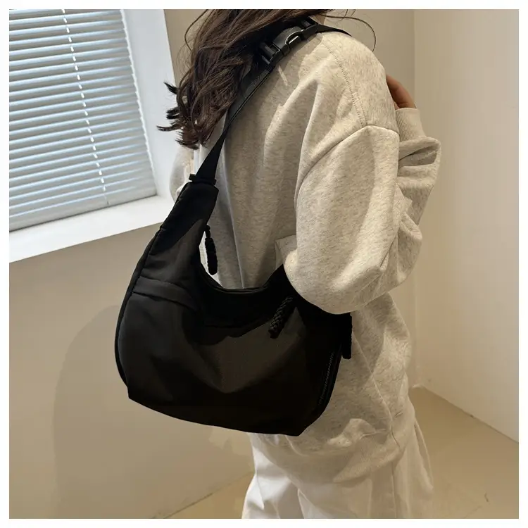 2024 Casual Crossbody Bag Black Nylon Large Capacity — feature 14