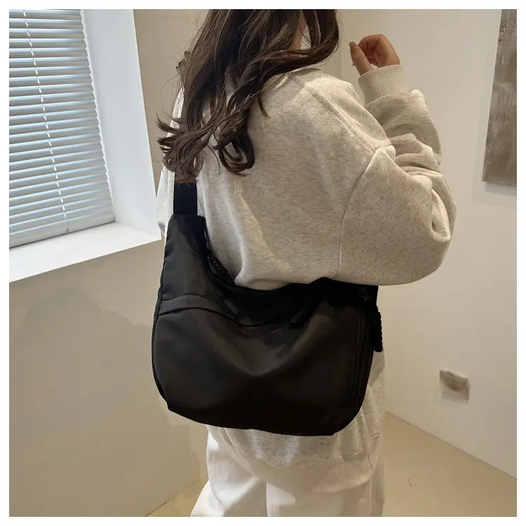 2024 Casual Crossbody Bag Black Nylon Large Capacity — feature 15