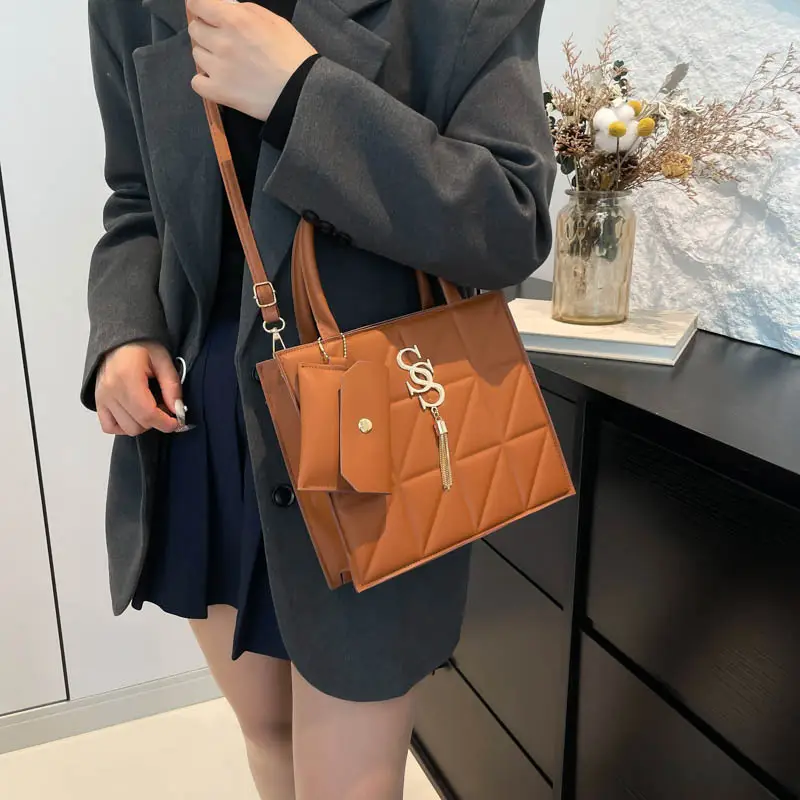 Women's Brown Crossbody Bag 2024 Winter Casual Commute - Image 6