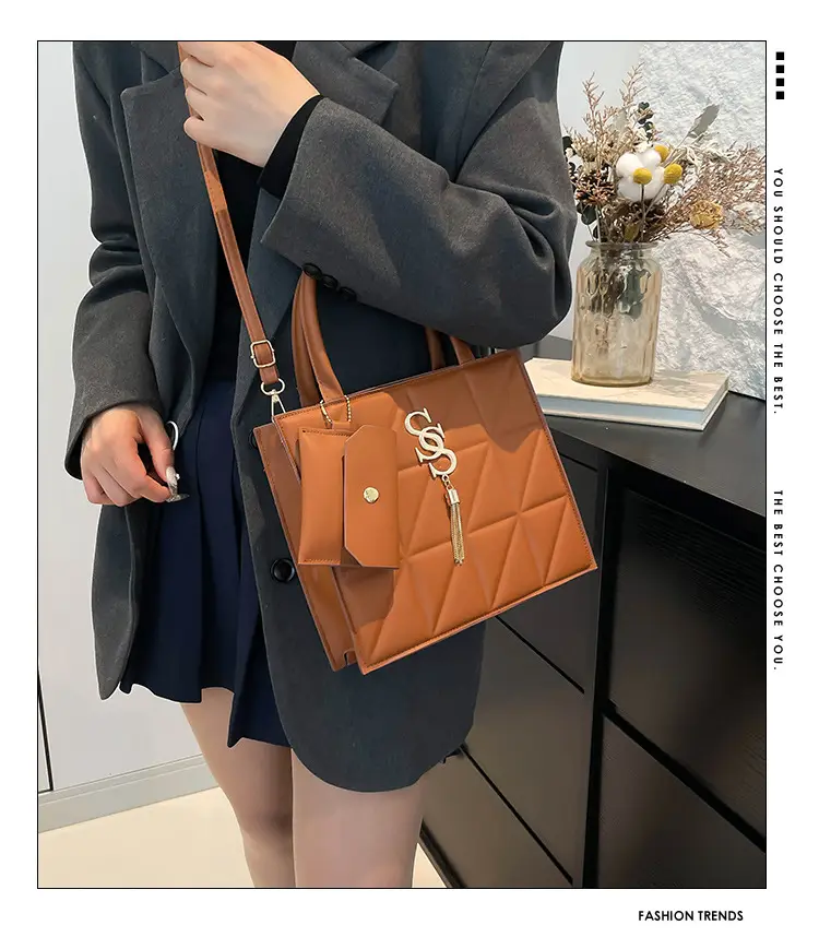 Women's Brown Crossbody Bag 2024 Winter Casual Commute — feature 2