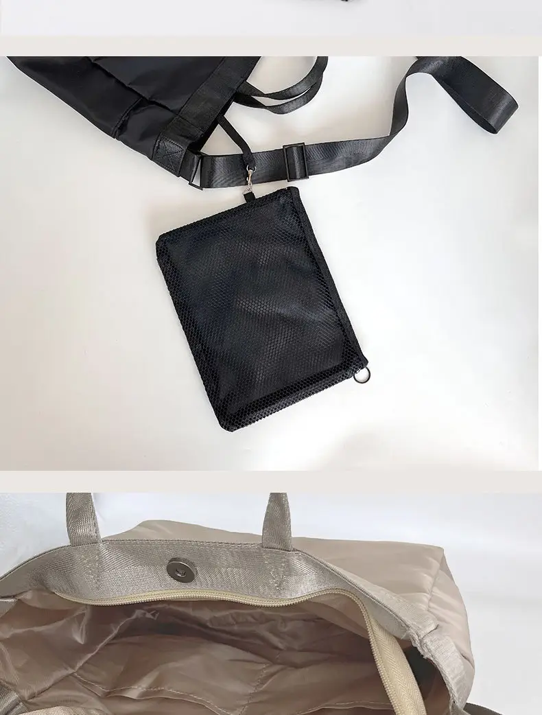 Nylon Travel Bag Waterproof Large Capacity Casual Crossbody Bag — feature 10