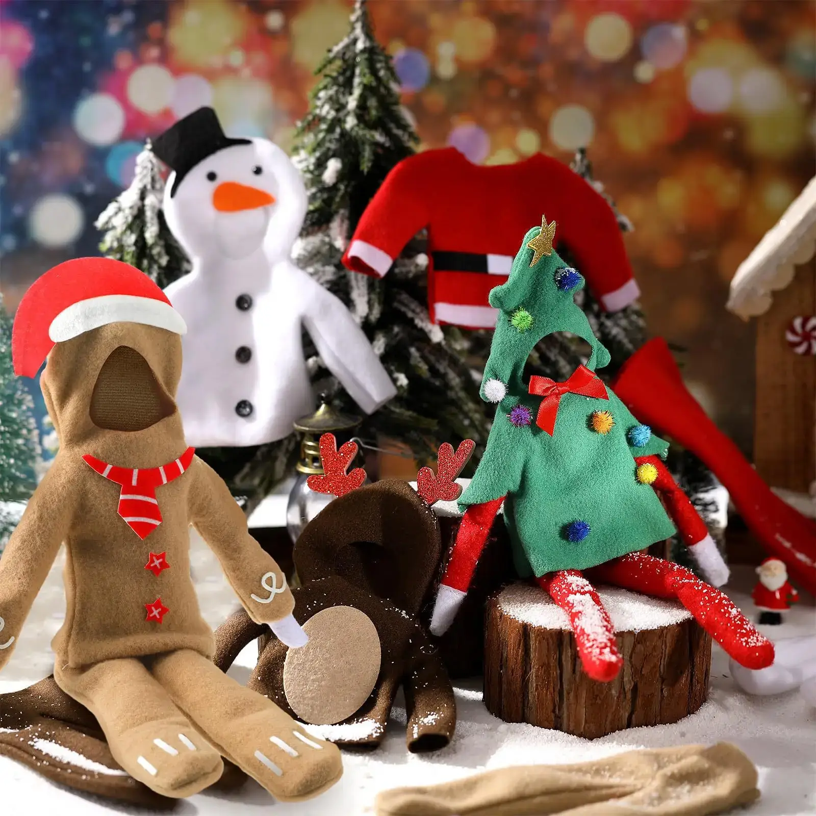 Christmas Elf Dolls Costume Set for Kids — feature 1