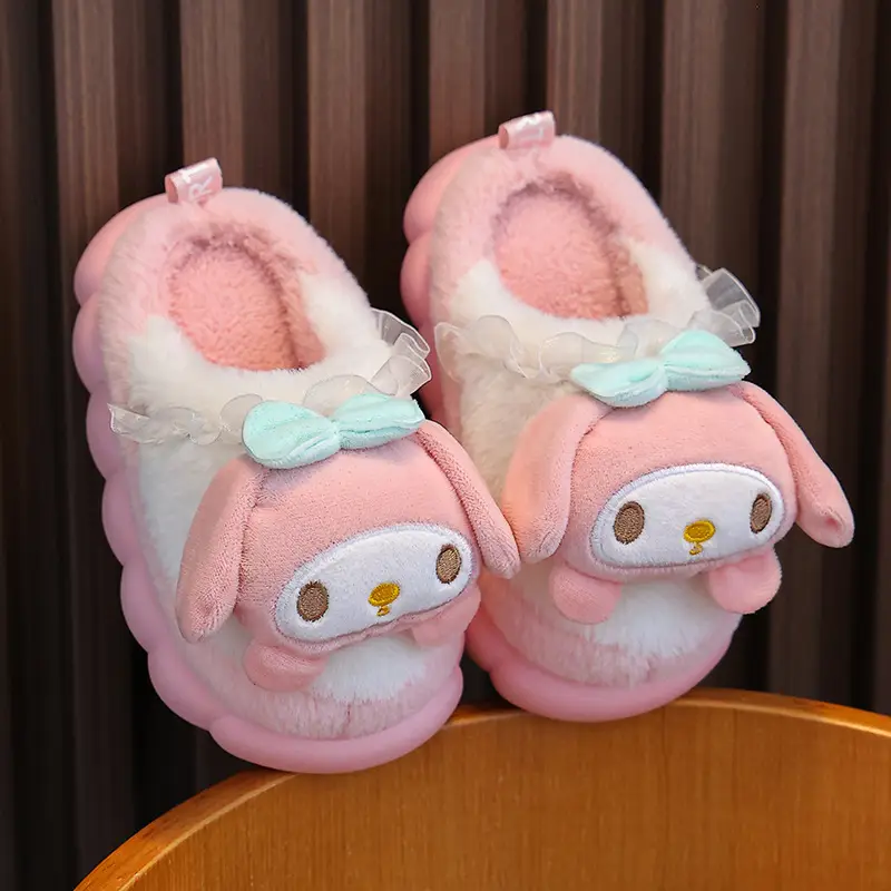 New Autumn and Winter Children's Cotton Slippers Boys and Girls Indoor Cute Cartoon Girls Slippers Baby Cotton Slippers