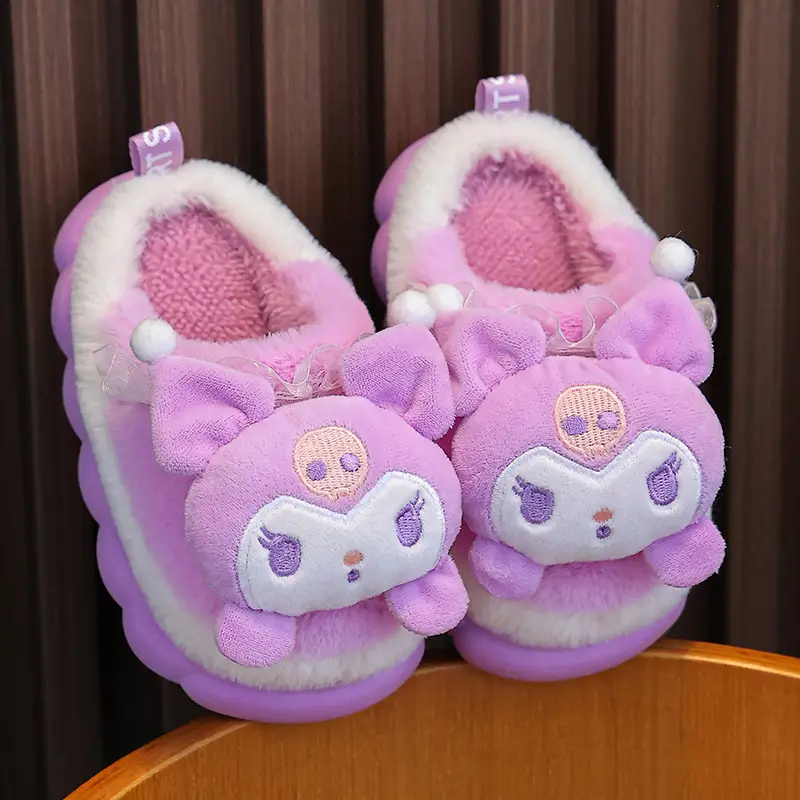 New Autumn and Winter Children's Cotton Slippers Boys and Girls Indoor Cute Cartoon Girls Slippers Baby Cotton Slippers