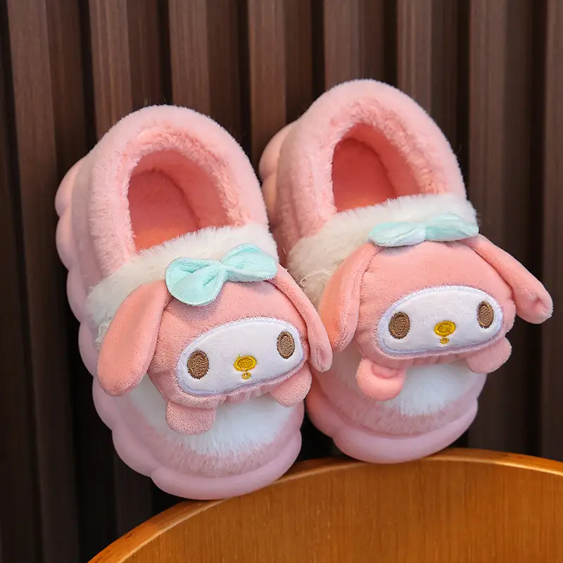 New Autumn and Winter Children's Cotton Slippers Boys and Girls Indoor Cute Cartoon Girls Slippers Baby Cotton Slippers