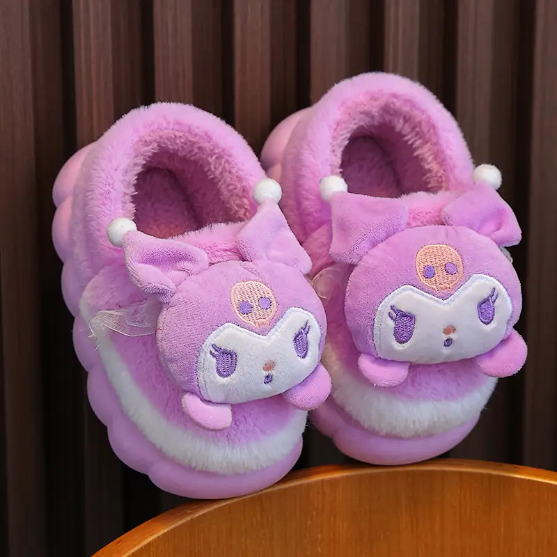 New Autumn and Winter Children's Cotton Slippers Boys and Girls Indoor Cute Cartoon Girls Slippers Baby Cotton Slippers
