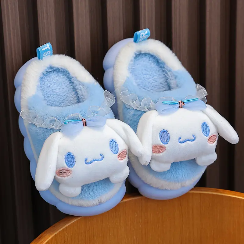 New Autumn and Winter Children's Cotton Slippers Boys and Girls Indoor Cute Cartoon Girls Slippers Baby Cotton Slippers