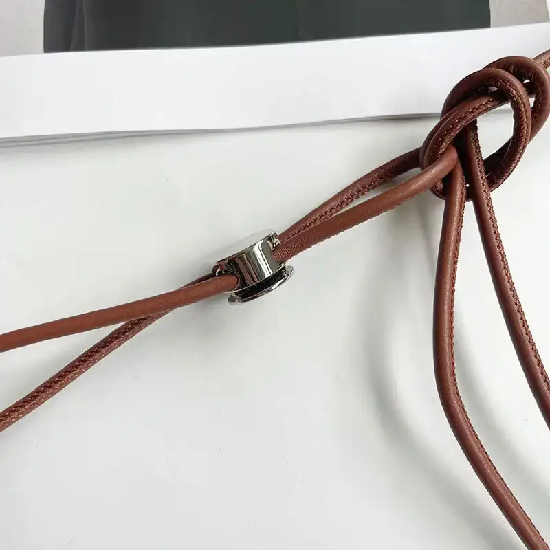 Women's Black Knot Belt with Silver Buckle — feature 13