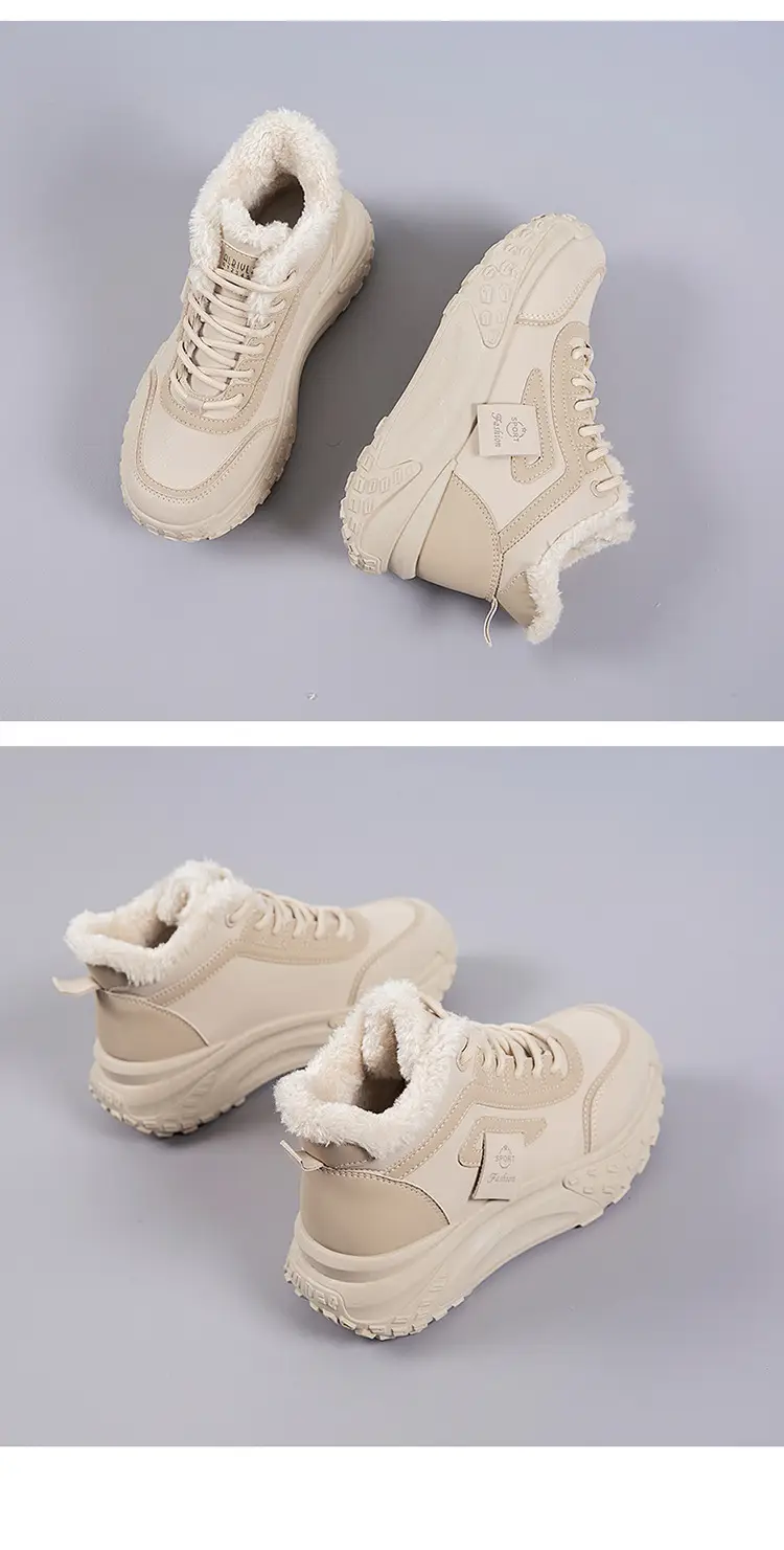 2025 New Winter Velvet Warm Cotton Shoes, Wear-Resistant and Heightening Casual Shoes, Thick-Soled Non-Slip Women's High-Top Dad Shoes — feature 20