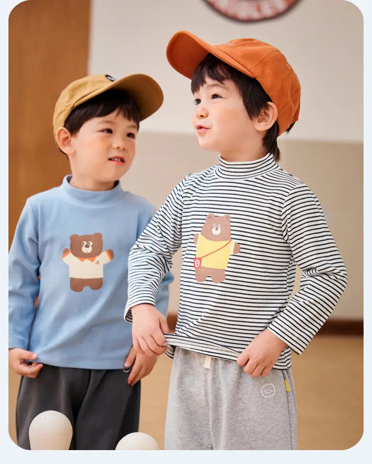 Doodle Baby Long Sleeve T-Shirt Cream Winter Boys' Wear — feature 43