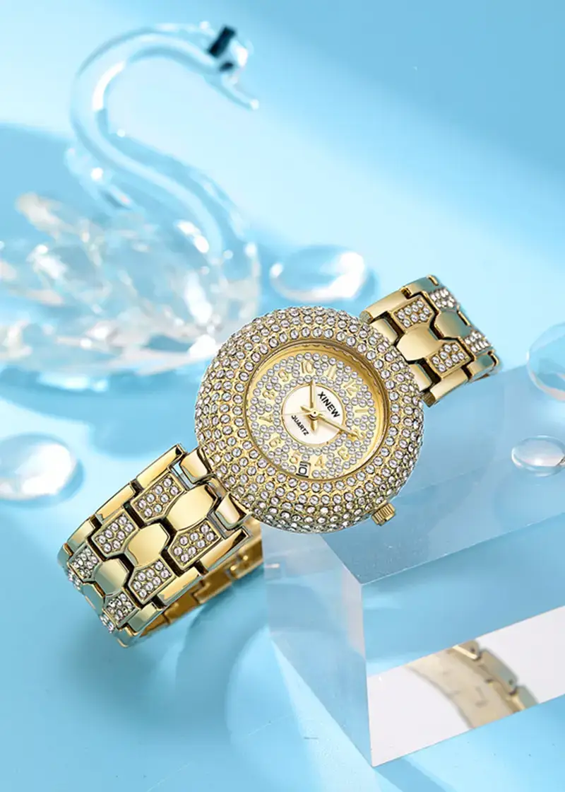 Luxury Gold Diamond Watch for Women — feature 11