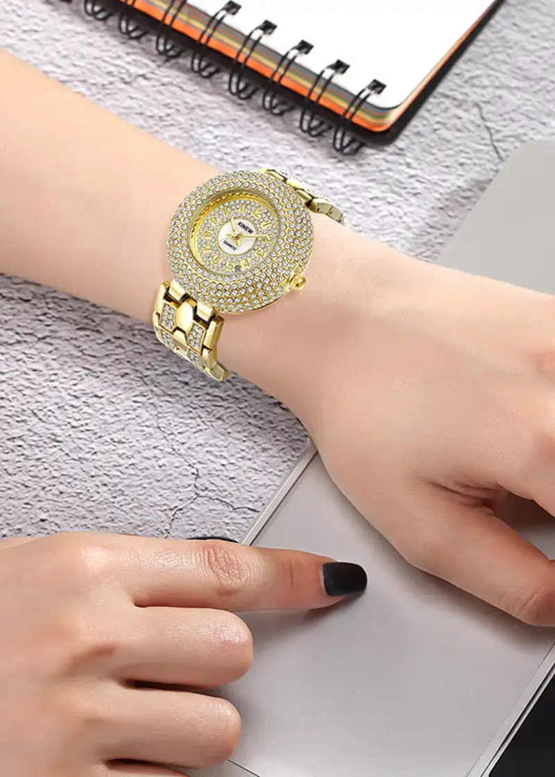 Luxury Gold Diamond Watch for Women — feature 12