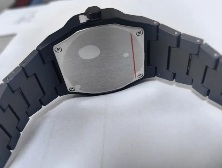 Black Geometric Comic Quartz Watch for Couples — feature 8