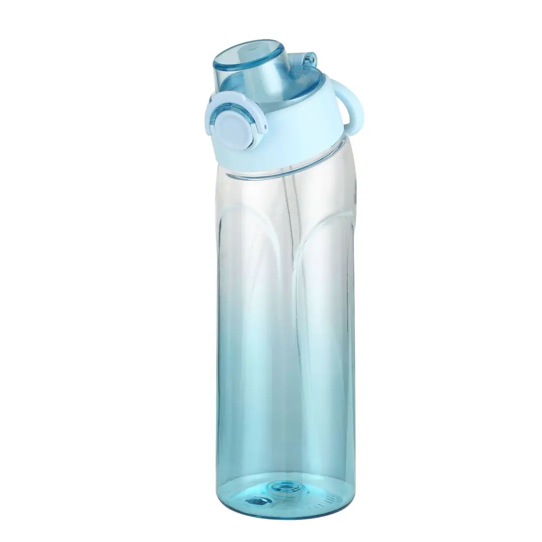 Cross-border explosions fun fruit student water bottle 0 sugar 0 card fragrance straw two-color gradient plastic water cup artifact
