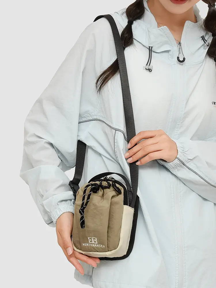 Women's Casual Crossbody Phone Bag Brown Beige