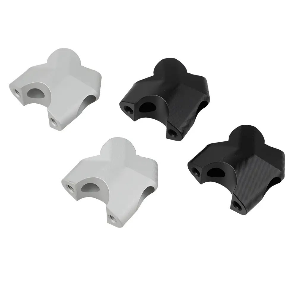 450MT Motorcycle Handlebar Heightening Kit Silver - Image 3