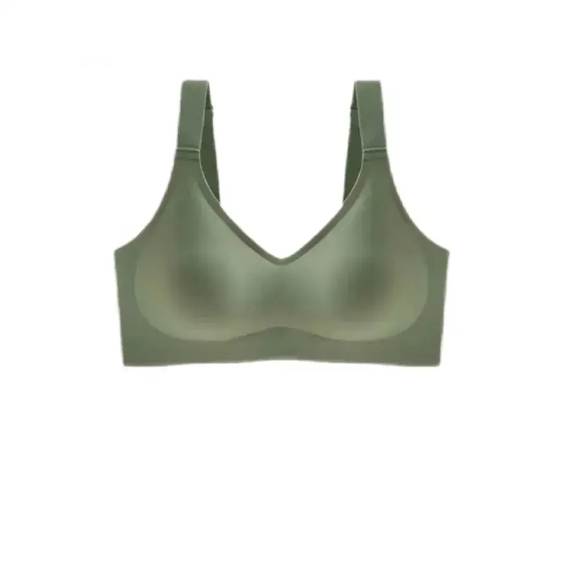 Green Non-Stick Large Chest Small Underwear Women