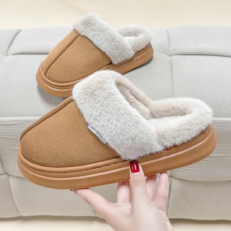 Women Cross-Border Woolen Slippers Winter Indoor Thick Non-Slip - Image 5