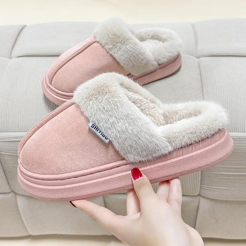 Women Cross-Border Woolen Slippers Winter Indoor Thick Non-Slip — feature 10