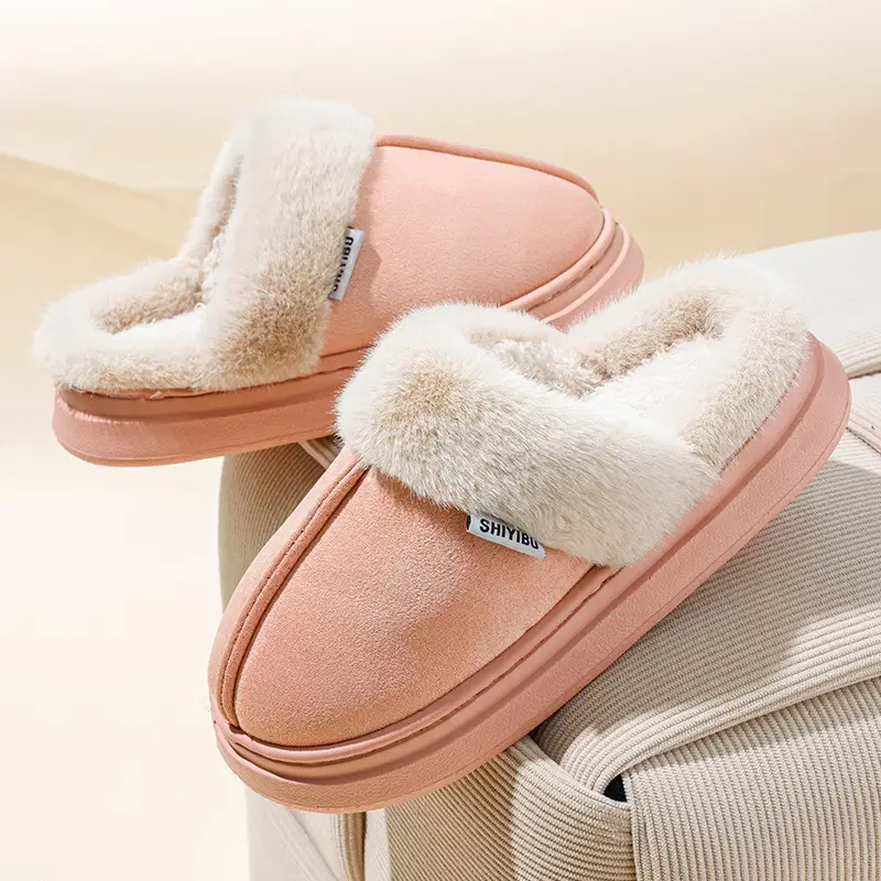 Women Cross-Border Woolen Slippers Winter Indoor Thick Non-Slip — feature 4