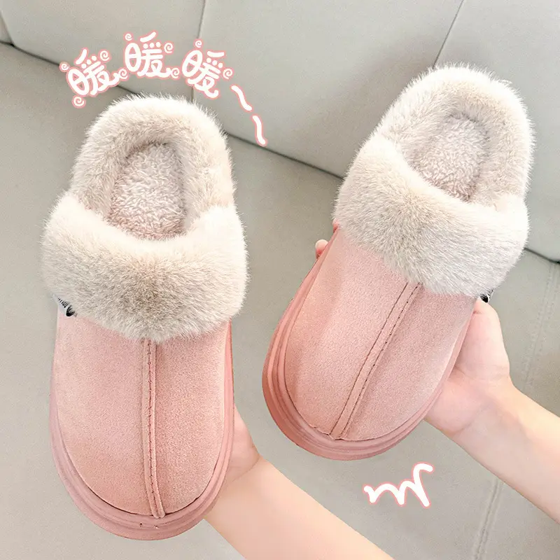 Women Cross-Border Woolen Slippers Winter Indoor Thick Non-Slip — feature 6