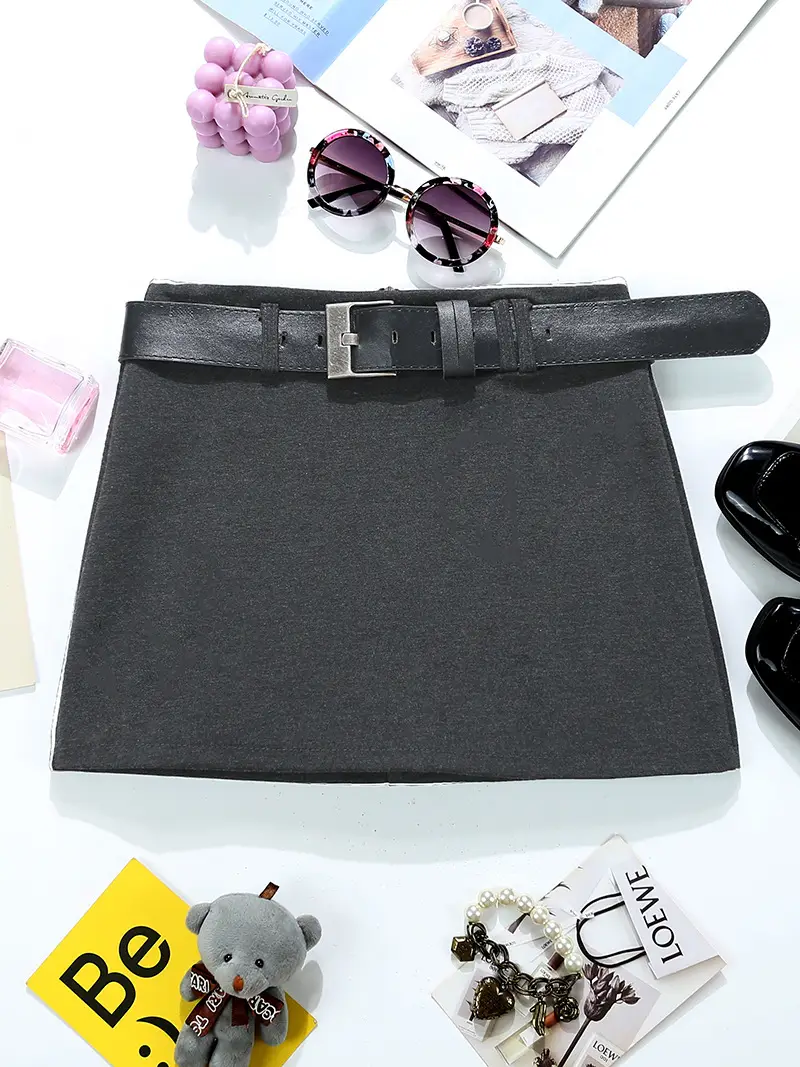 Black Crossbody Belt with Zip for Women - Image 6
